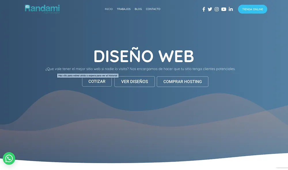 Nuevo sitio web